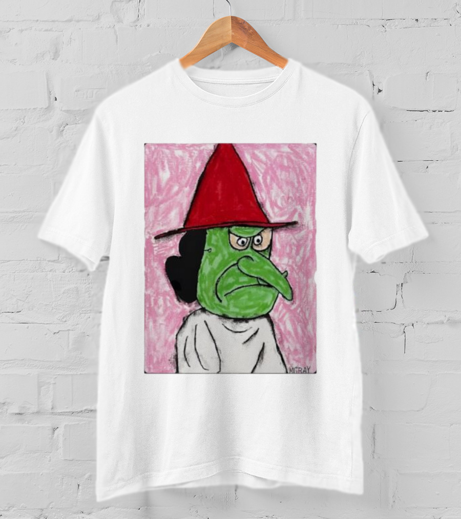 Lucy Van Pelt Witch Costume Red Hat Green Face MGRAY T-Shirt