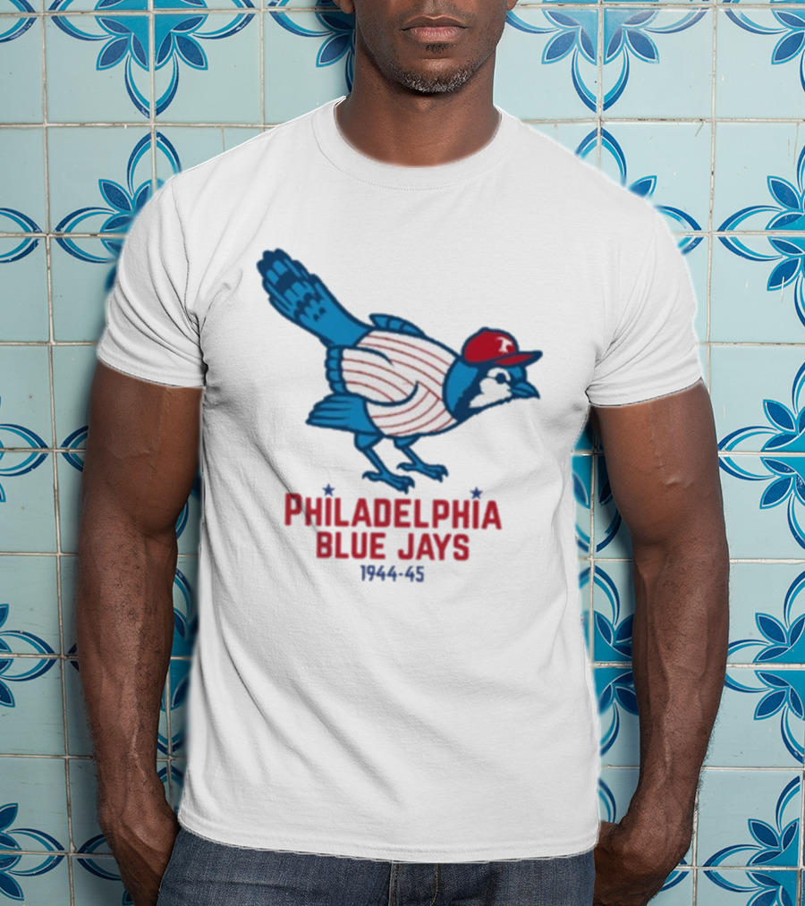 Philadelphia Blue Jays 1944-1945 Mascot Collaboration Phillies Blue Jays T-Shirt