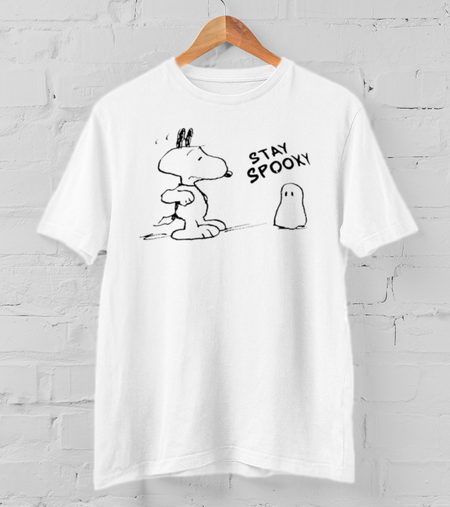 Snoopy Stay Spooky Halloween Ghost Classic Peanuts T-Shirt