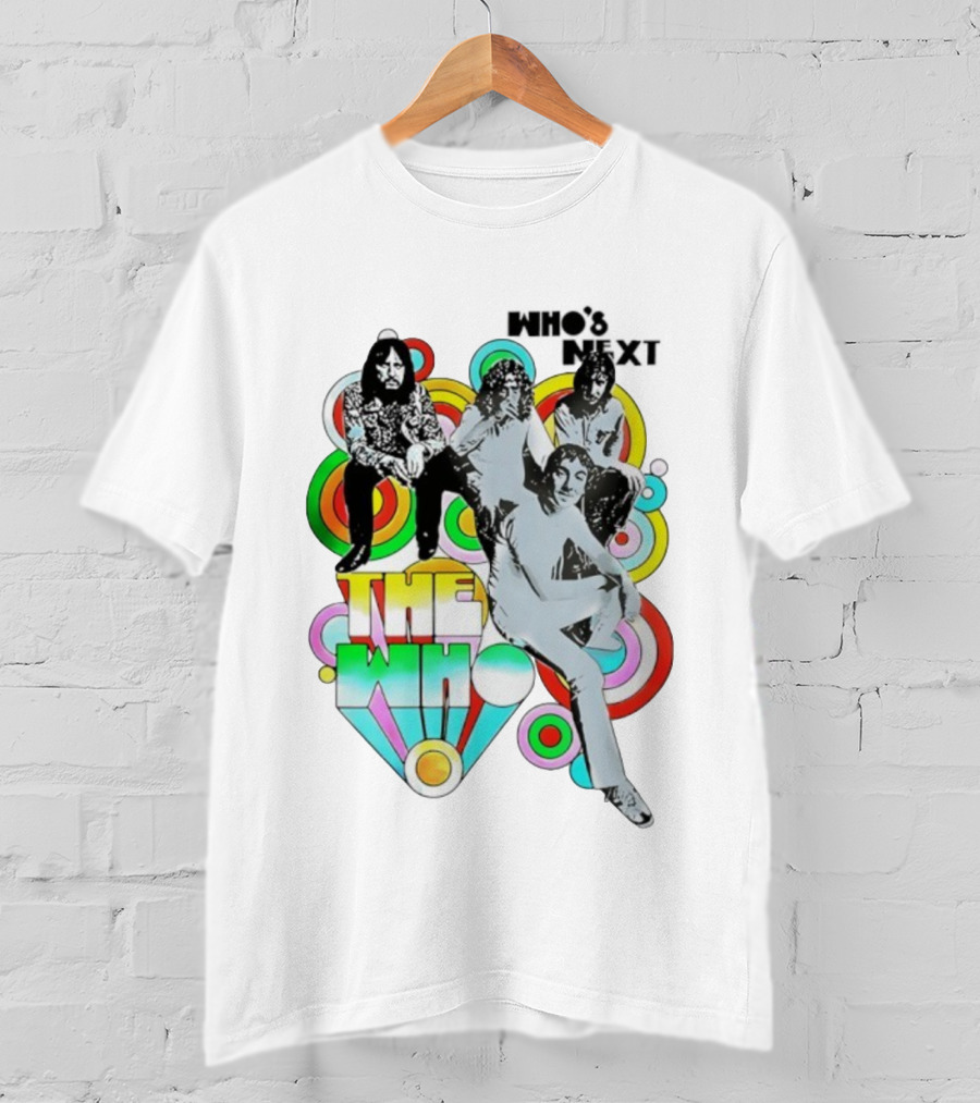The Who Who's Next Band Members Psychedelic Circles T-Shirt