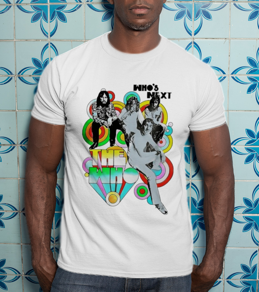 The Who Who's Next Band Members Psychedelic Circles T-Shirt