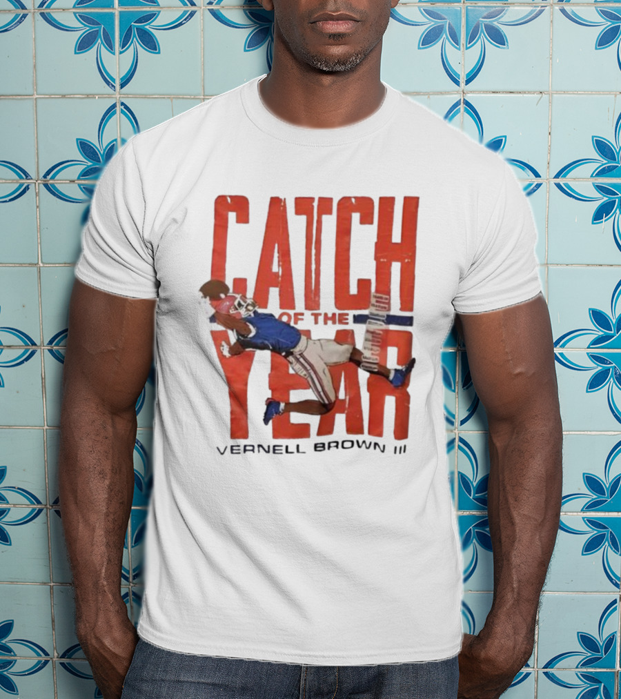 Vernell Brown III Catch Of The Year Football Action T-Shirt