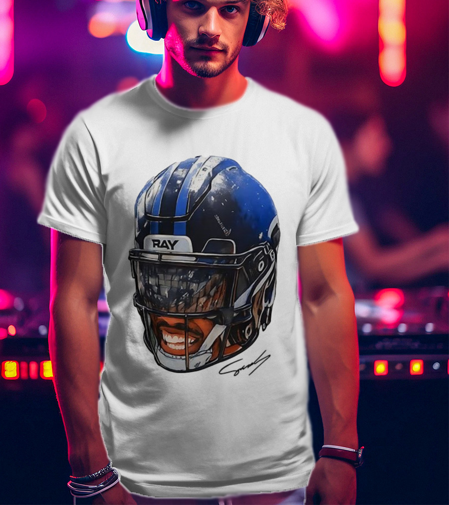 Zay Flowers Big Face Helmet Ravens Football T-Shirt