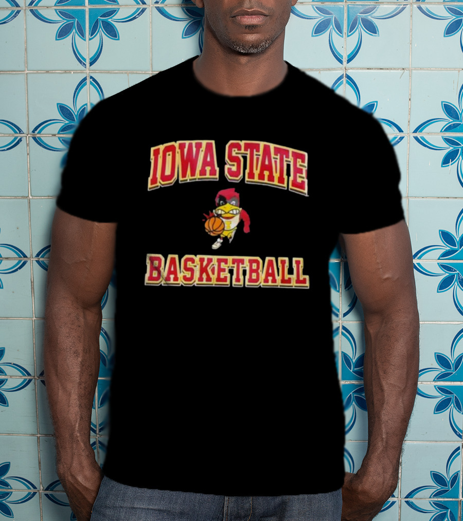 Iowa State Cyclones Basketball Cy Mascot T-Shirt