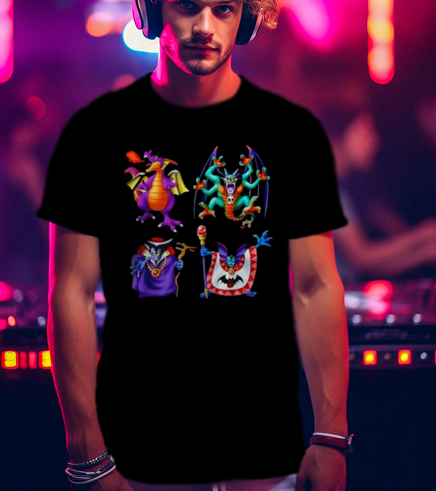Dragon Quest I & II HD-2D Remake Iconic Boss Monsters Compilation T-Shirt