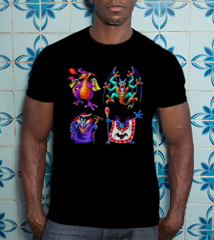 Dragon Quest I & II HD-2D Remake Iconic Boss Monsters Compilation T-Shirt