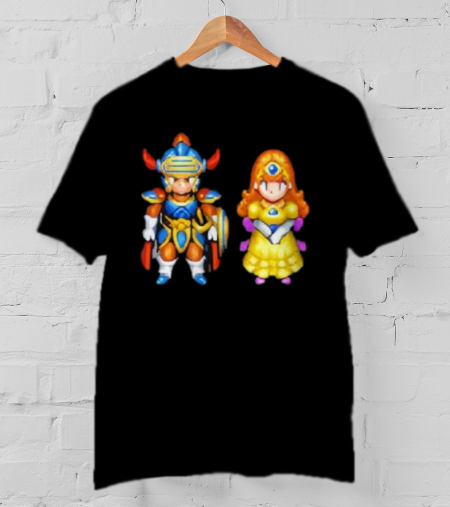 Dragon Quest I & II HD-2D Remake Hero And Princess Character Graphics T-Shirt
