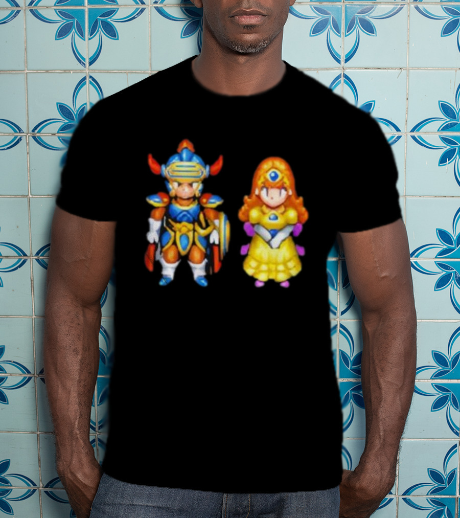 Dragon Quest I & II HD-2D Remake Hero And Princess Character Graphics T-Shirt