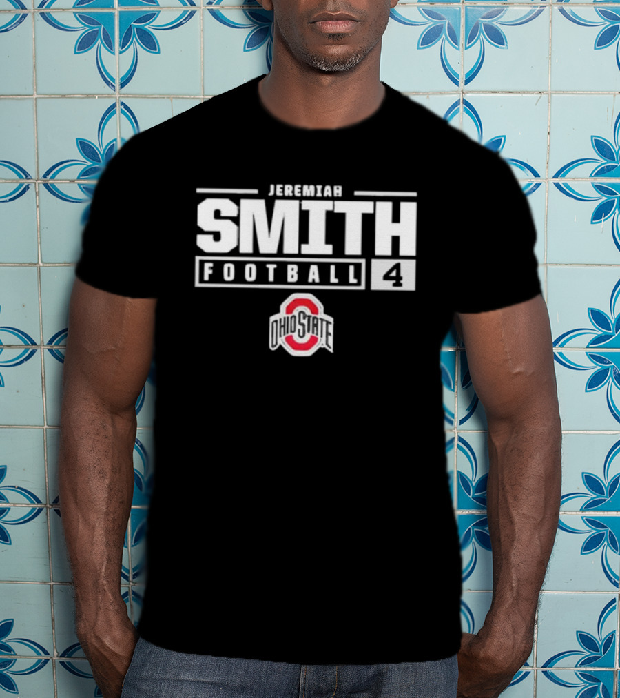 Jeremiah Smith Football 4 Ohio State Buckeyes T-Shirt