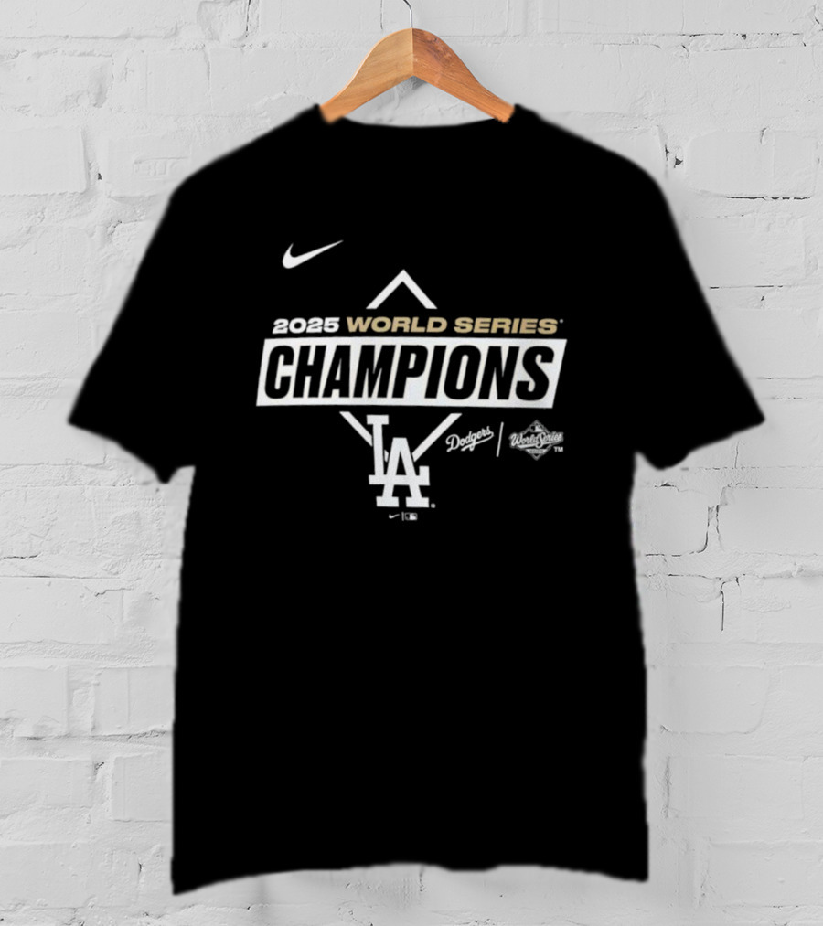 Los Angeles Dodgers 2025 World Series Champions Nike Dodgers LA T-Shirt