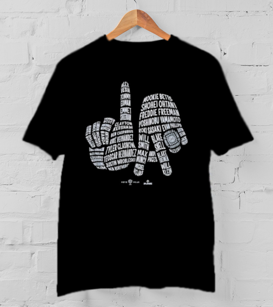 Los Angeles Dodgers LA 2025 Champs Balloon Hands T-Shirt