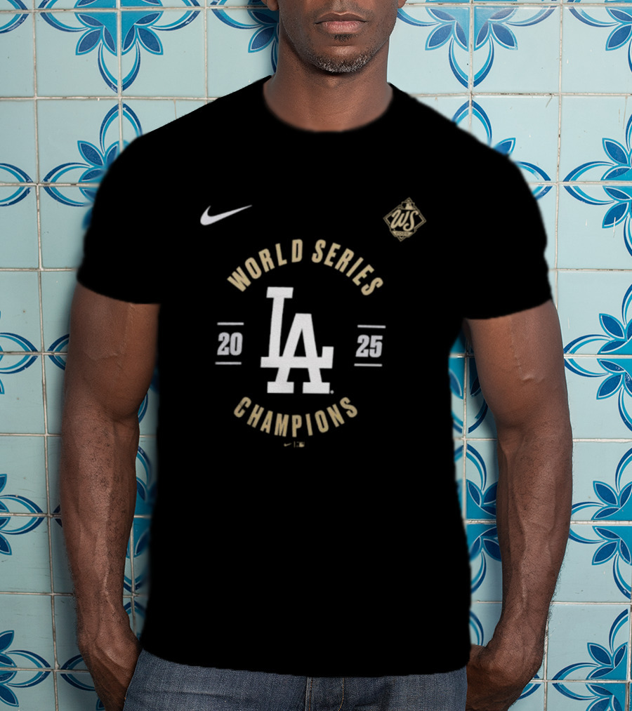 Los Angeles Dodgers Nike World Series 2025 Champions LA T-Shirt