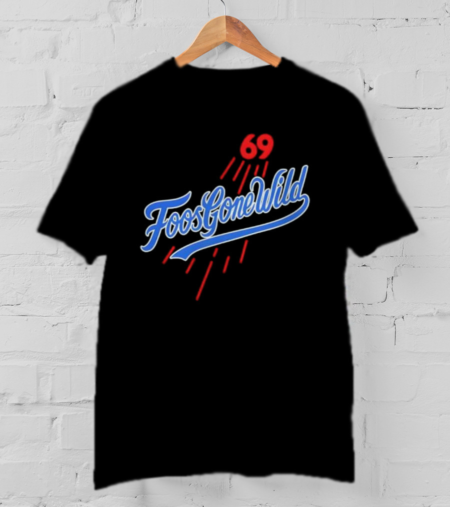 Foos Gone Wild 69 Los Angeles Dodgers Saca LA Bolsita T-Shirt