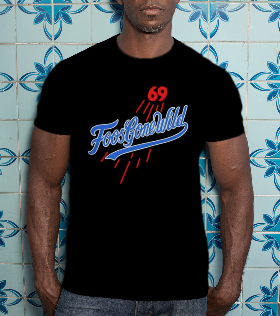 Foos Gone Wild 69 Los Angeles Dodgers Saca LA Bolsita T-Shirt