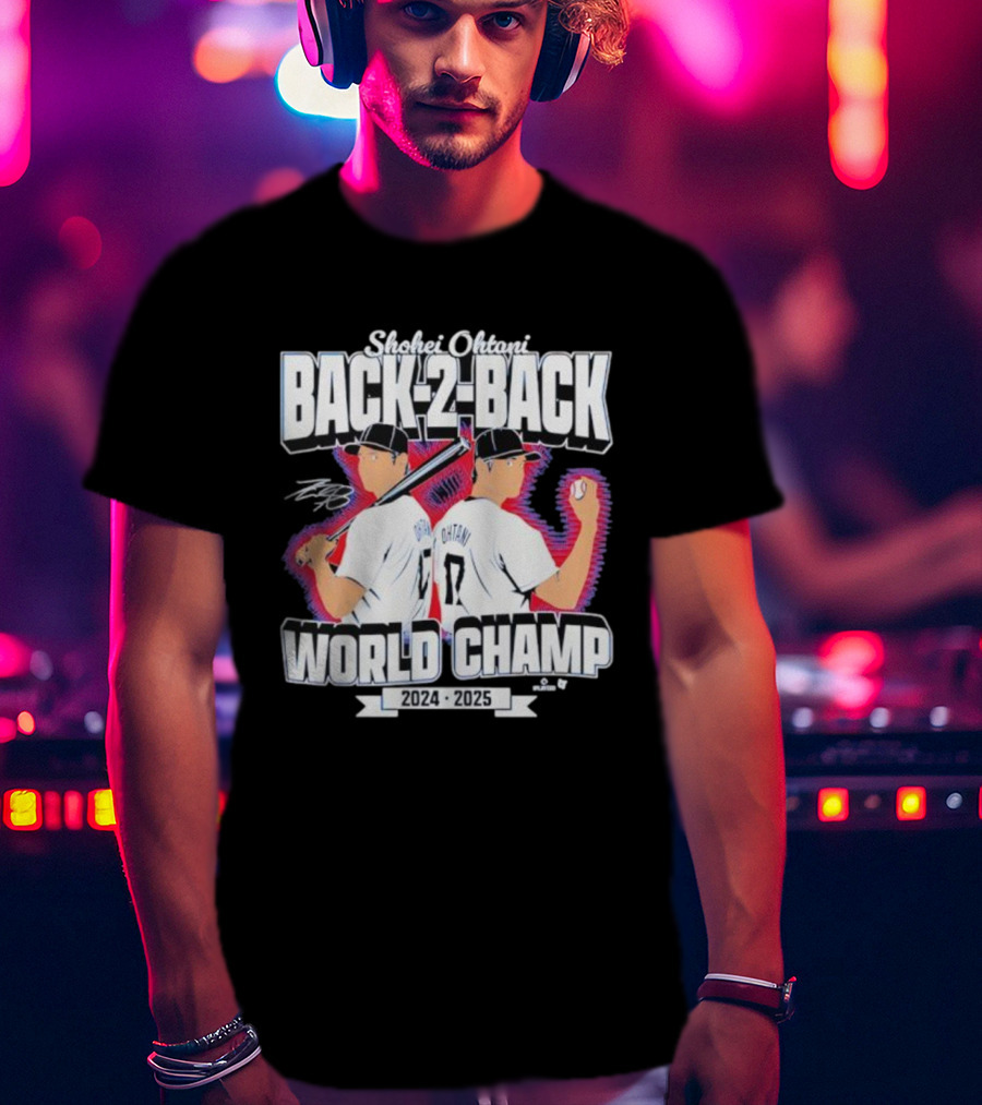 Shohei Ohtani Back-2-Back World Champ 2024 2025 T-Shirt