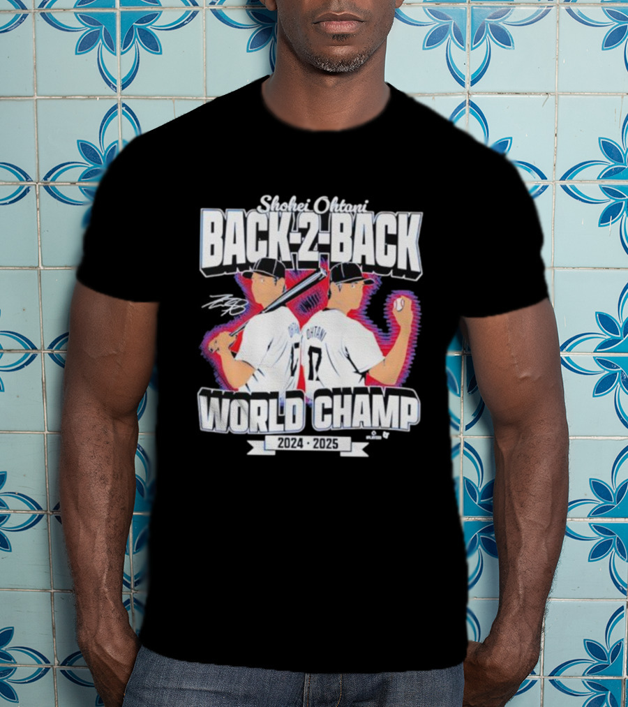 Shohei Ohtani Back-2-Back World Champ 2024 2025 T-Shirt