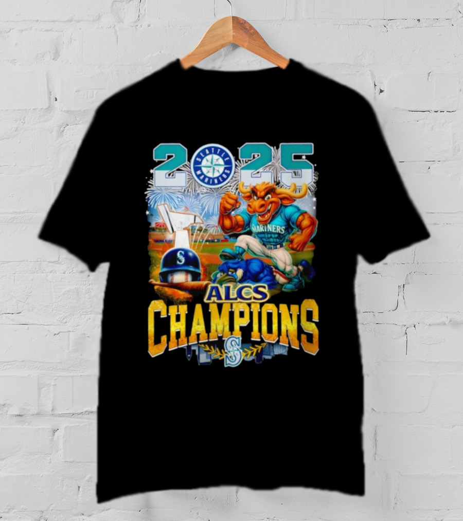 Seattle Mariners 2025 ALCS Champions American League Series MLB Mascot T-Shirt