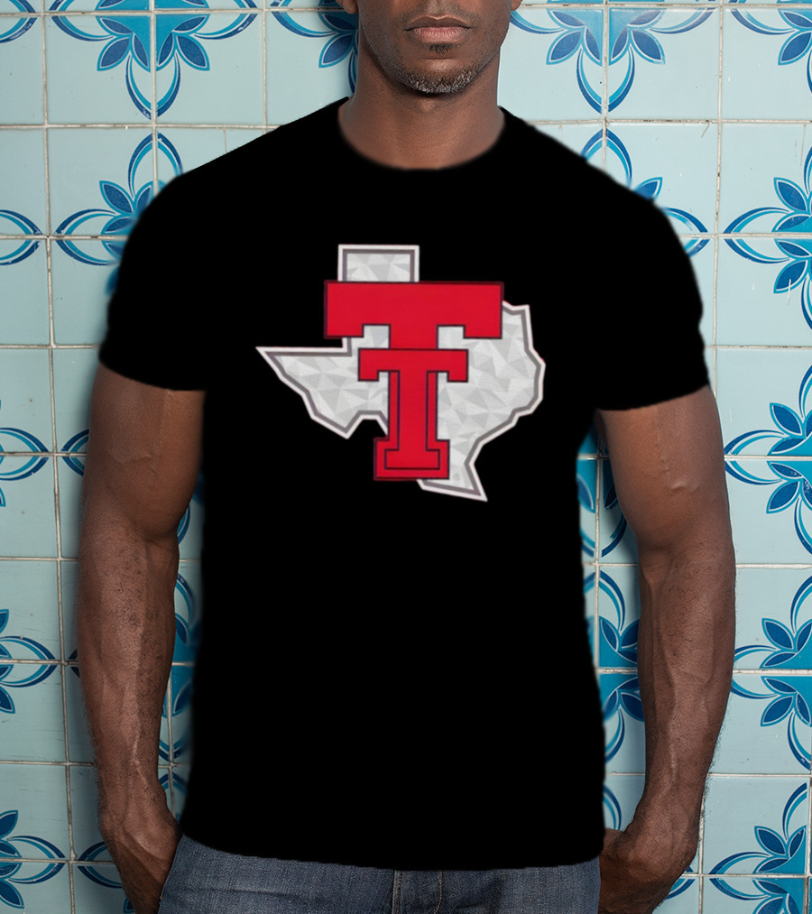 Texas Tech Red Raider Galvanized Pride State Emblem T-Shirt