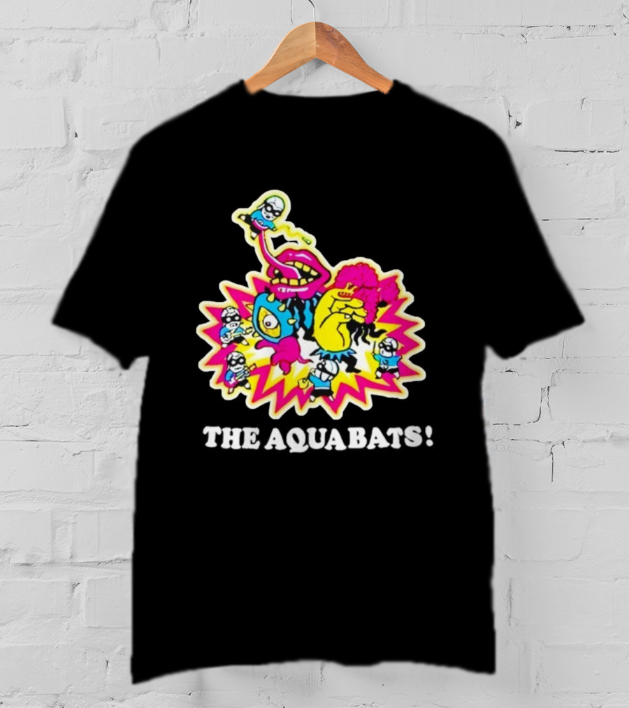 The Aquabats Cartoon Explosion Versus Battle Scene T-Shirt