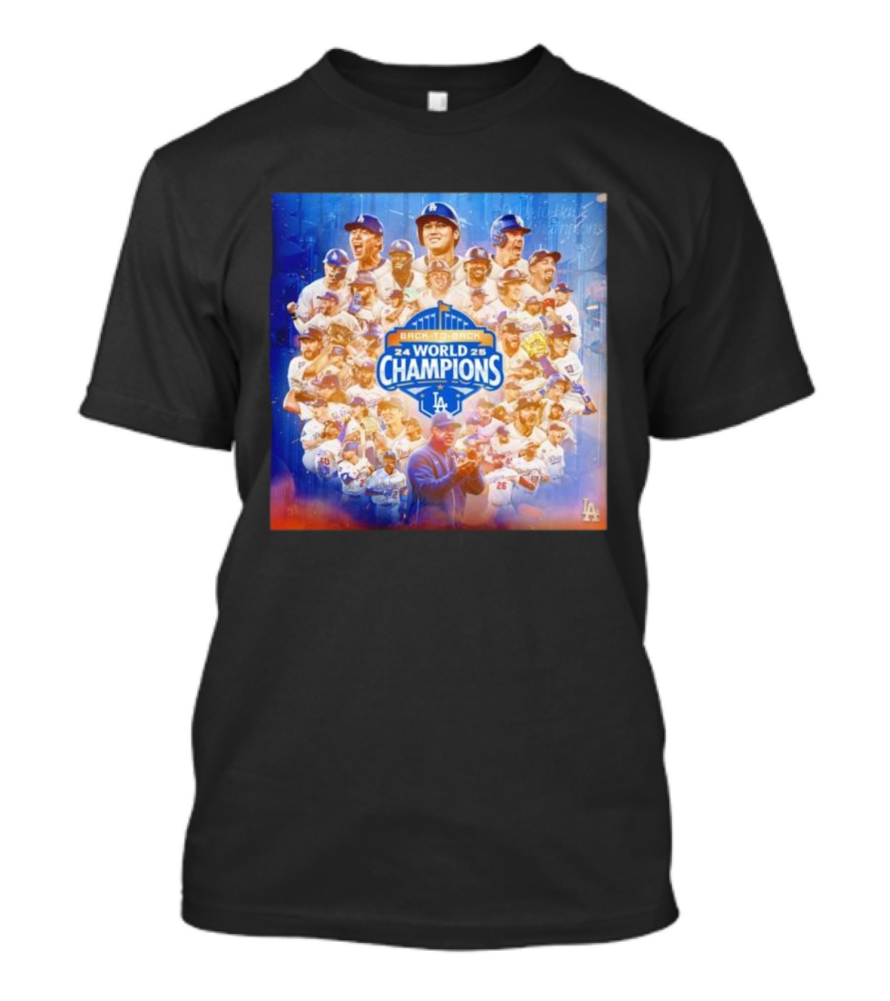 Back-To-Back 2024 2025 World Champions LA Dodgers T-Shirt