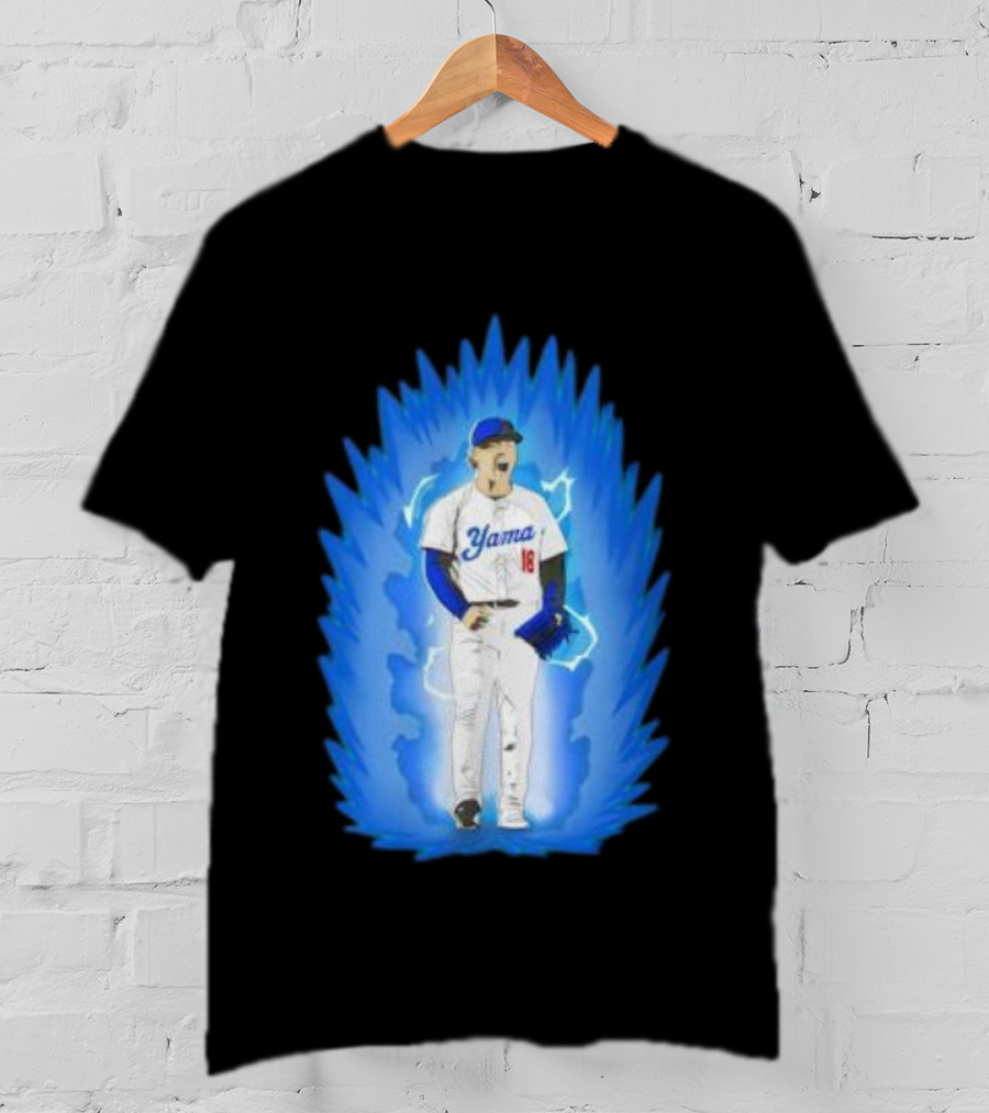 Yoshinobu Yamamoto Super Saiyan Yama 18 Los Angeles Dodgers T-Shirt