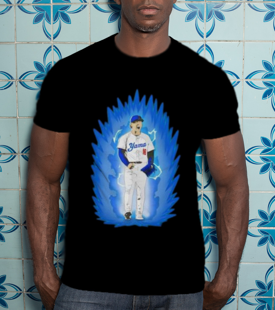 Yoshinobu Yamamoto Super Saiyan Yama 18 Los Angeles Dodgers T-Shirt