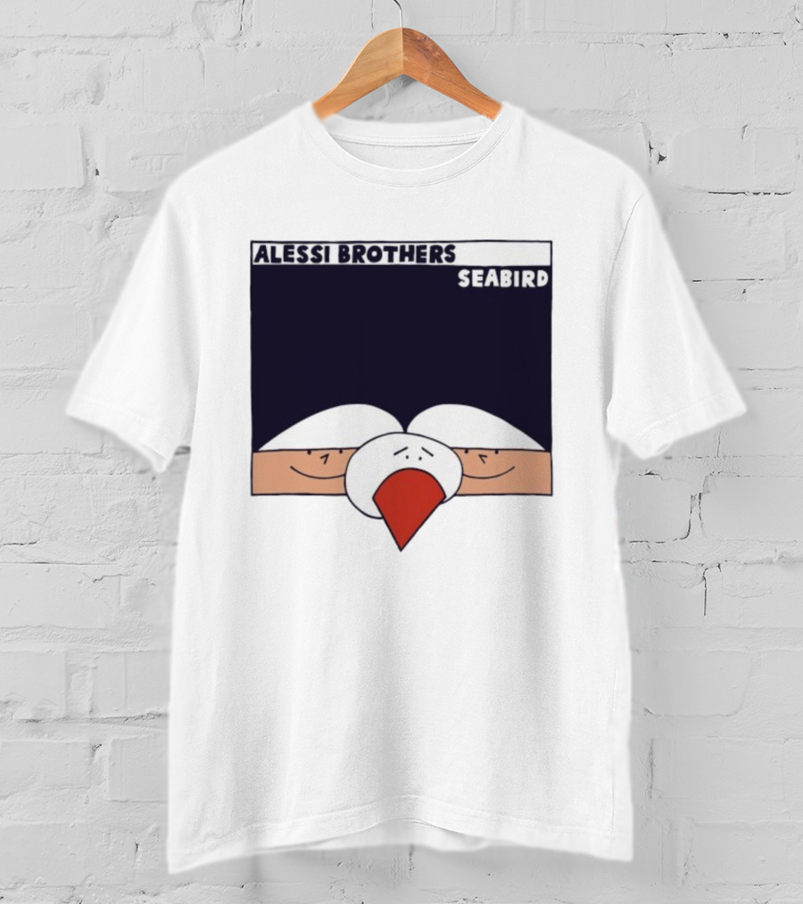 Alessi Brothers Seabird Cartoon Style Duo With Seagull T-Shirt