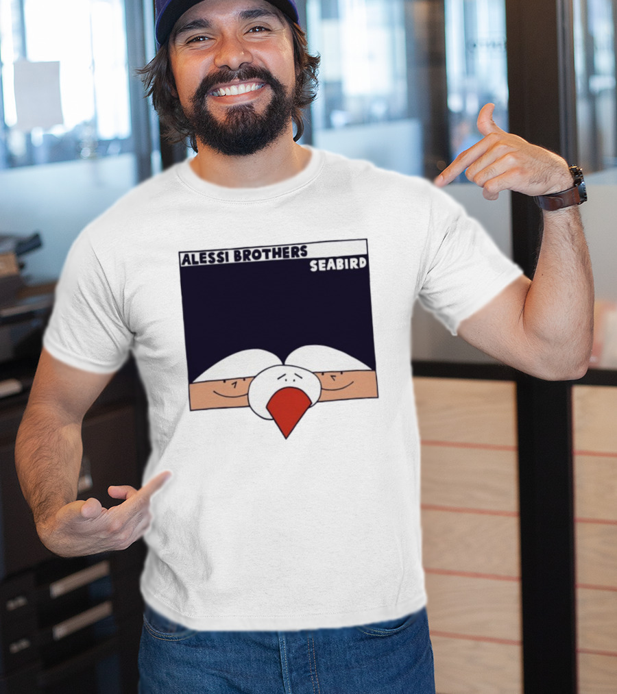Alessi Brothers Seabird Cartoon Style Duo With Seagull T-Shirt