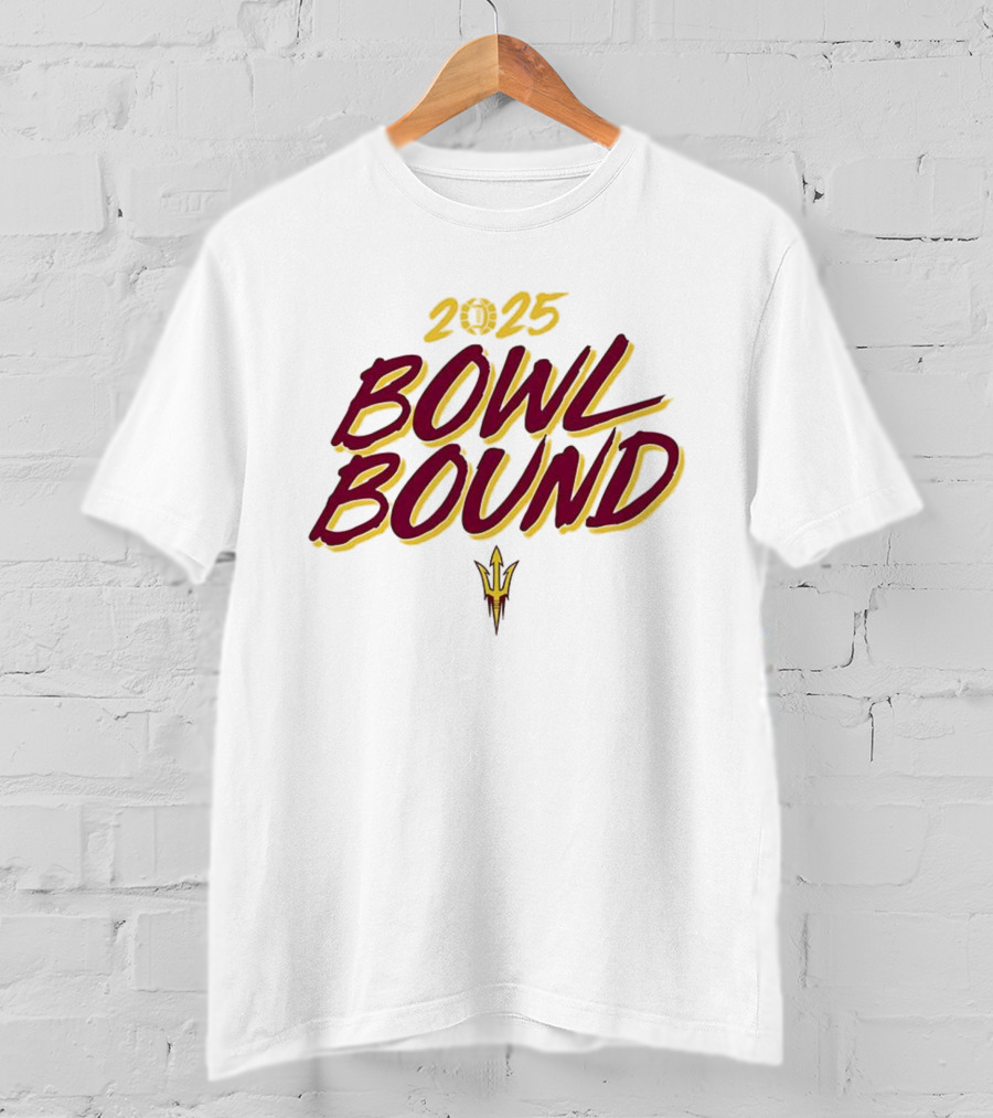 Arizona State Sun Devils 2025 Bowl Bound Football Team Victory T-Shirt