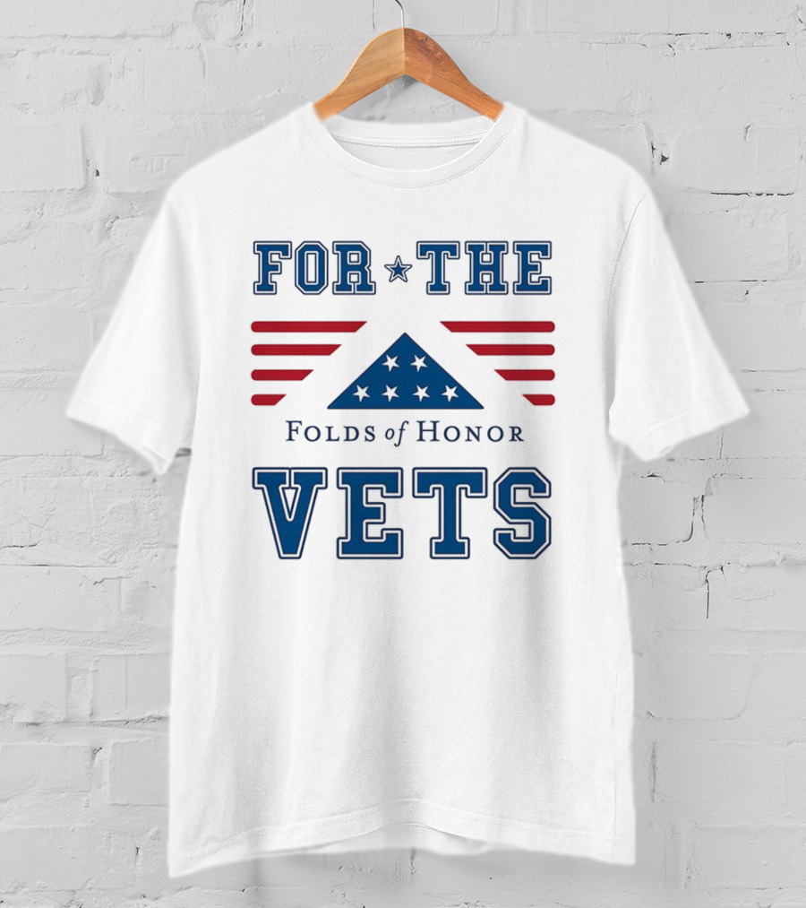 For The Vets Folds Of Honor Stars And Stripes Tribute T-Shirt