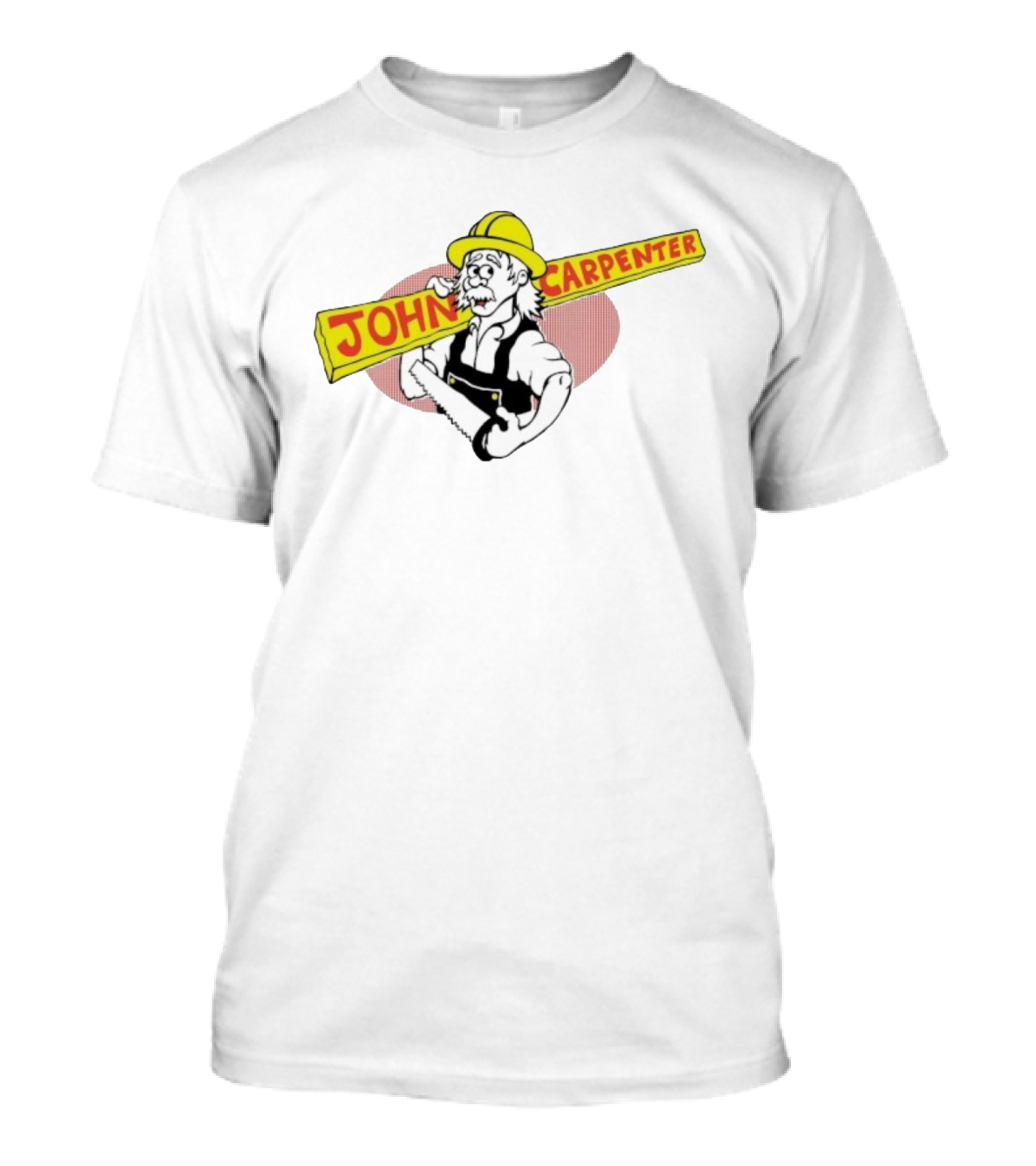 John Carpenter Worker Yellow Hard Hat Saw T-Shirt