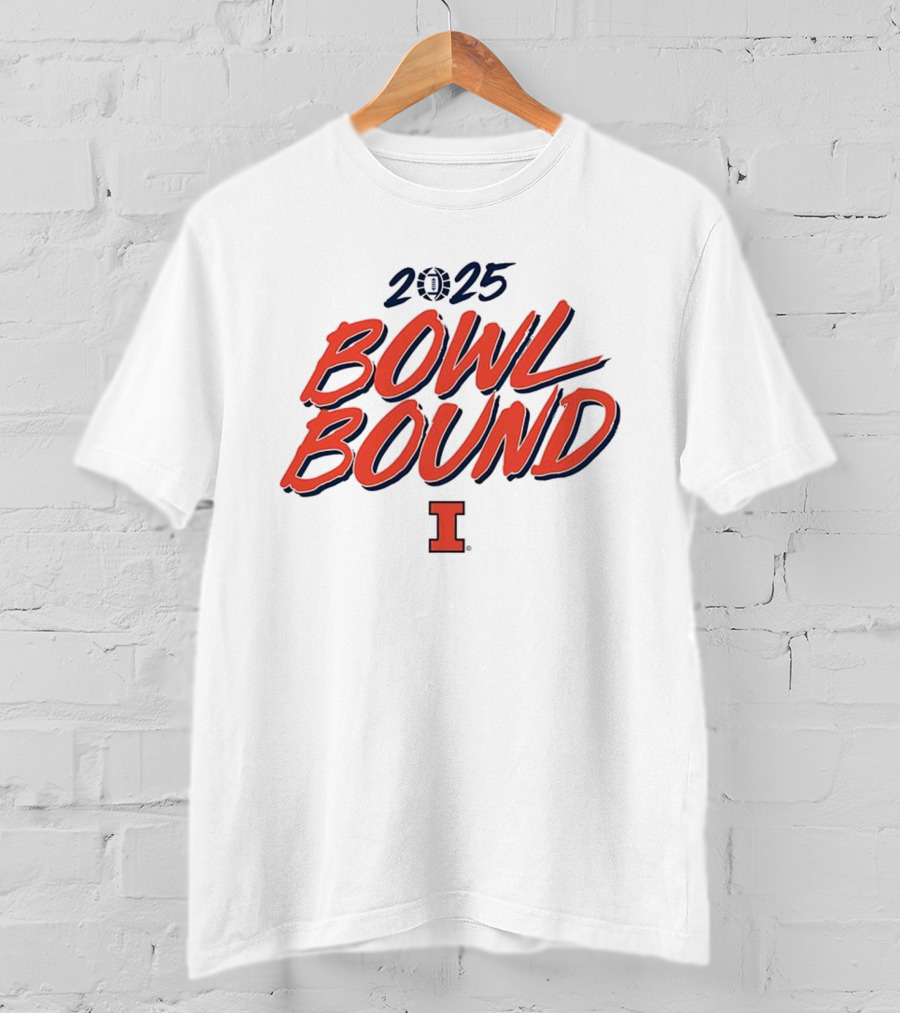 2025 Bowl Bound Illinois Fighting Illini Football T-Shirt