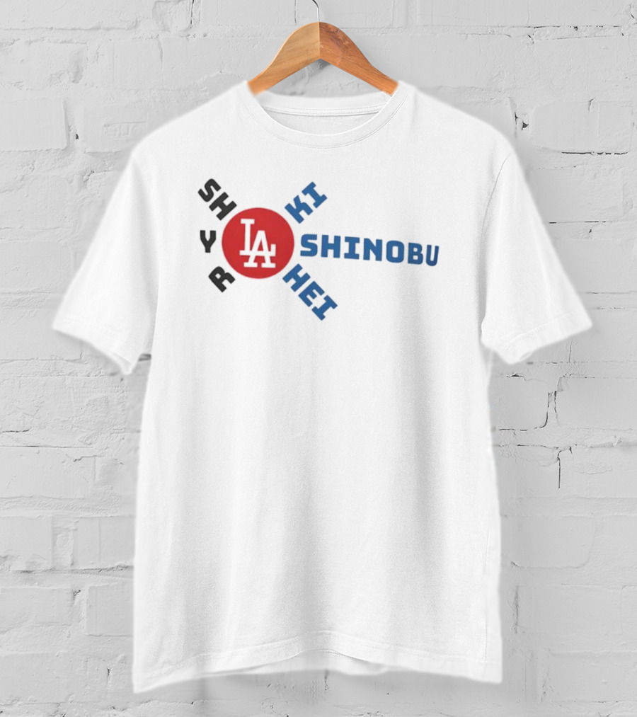 Shohei Roki Shinobu Hei LA Japan Baseball T-Shirt