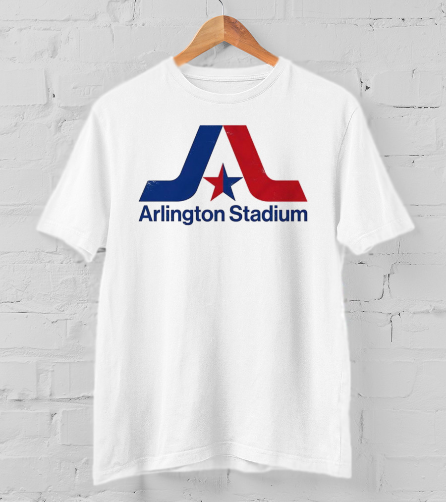 Texas Rangers Arlington Stadium Vintage Star Emblem T-Shirt