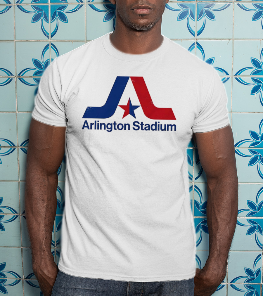 Texas Rangers Arlington Stadium Vintage Star Emblem T-Shirt