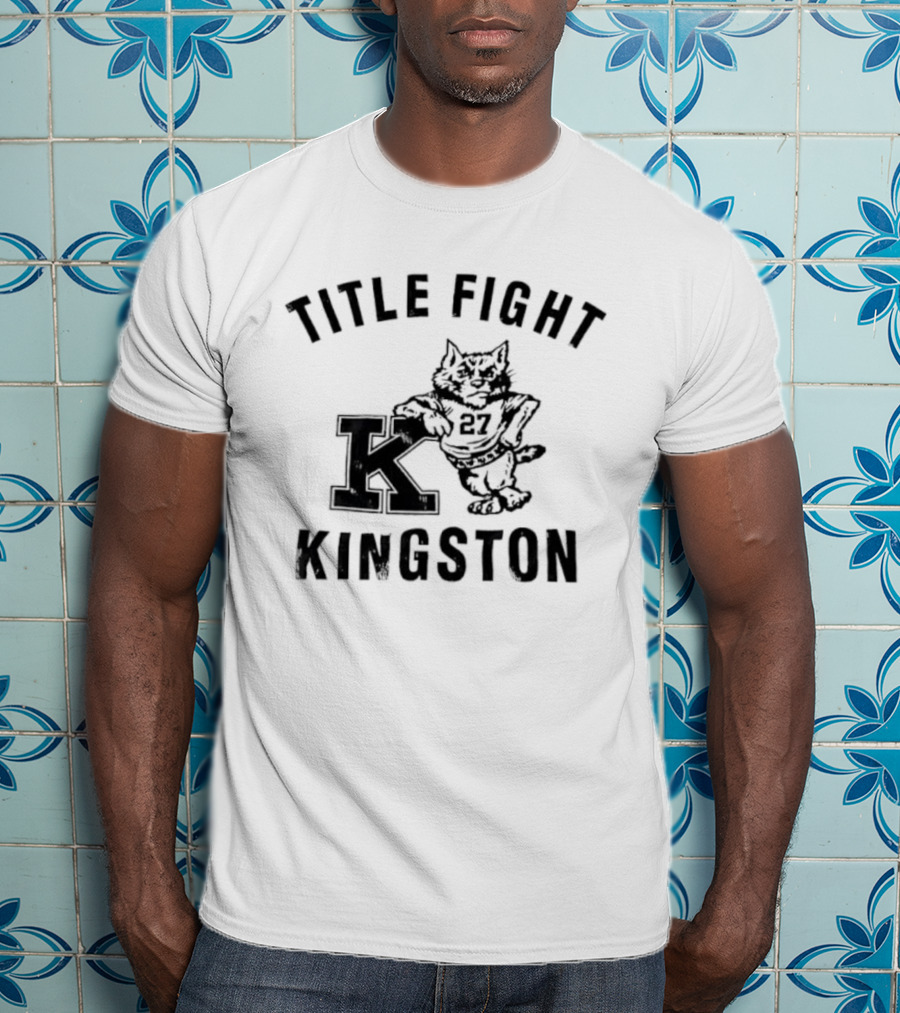 Title Fight Kingston Cat Mascot Retro Style T-Shirt