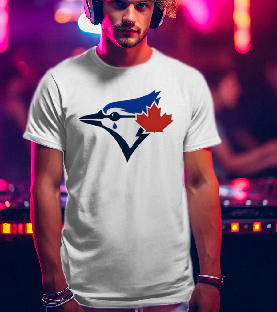 Toronto Blue Jays Maple Leaf Logo With Tear Drop T-Shirt