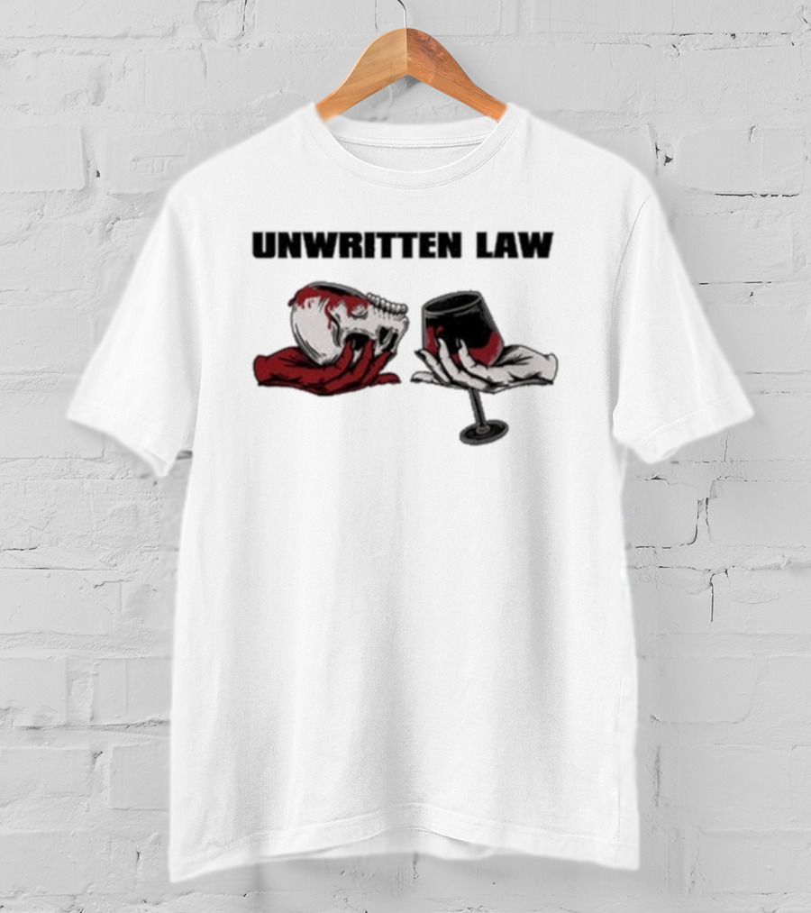 Unwritten Law Beggars Skull And Wine Glass Graphic T-Shirt