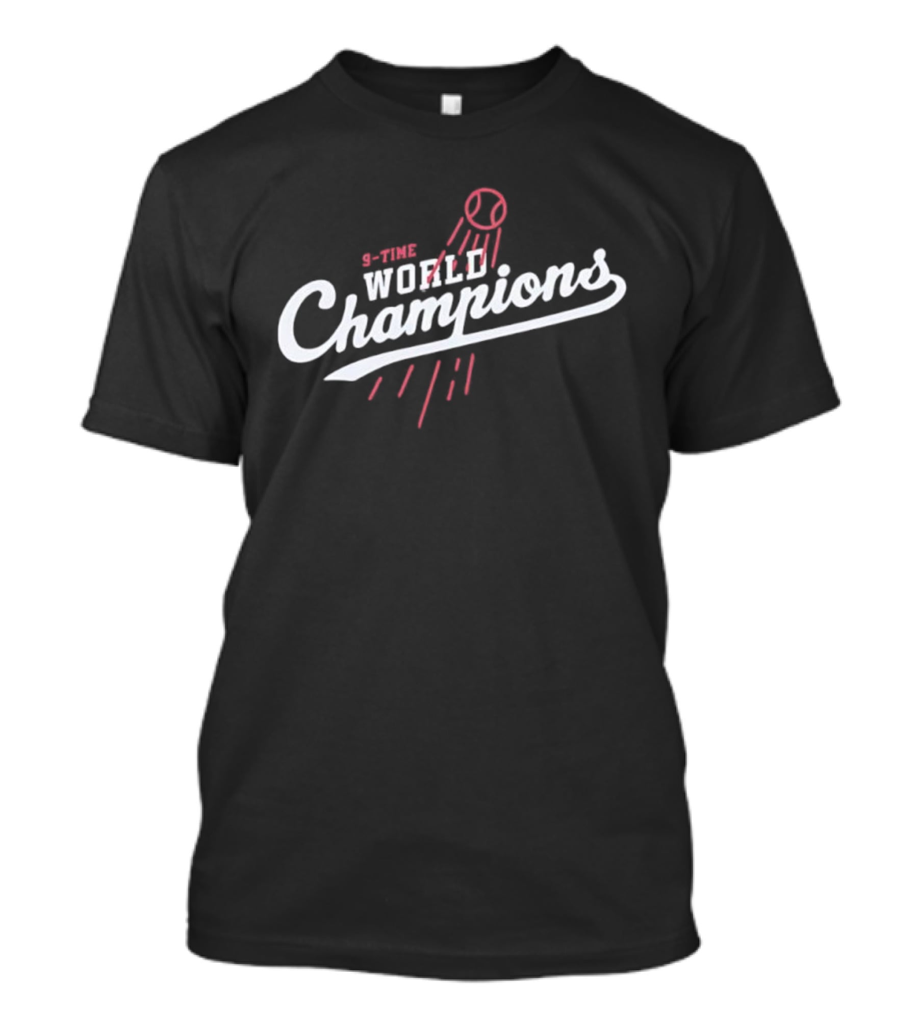 9 Time World Champions Los Angeles Dodgers Baseball T-Shirt