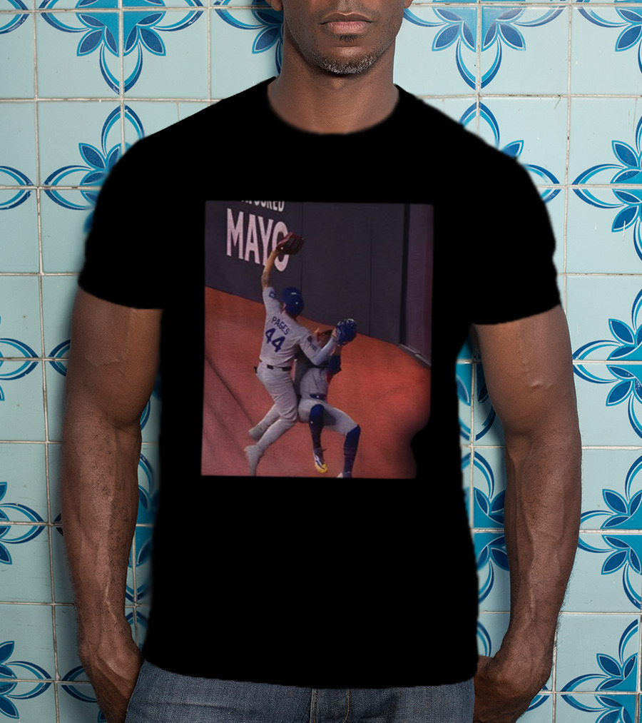 Andy Pages 2025 Game-Saving Catch Baseball Action Moment T-Shirt