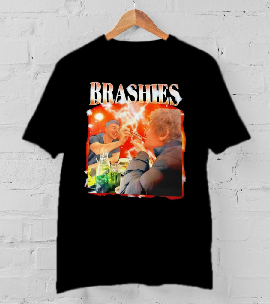 Brashies Two Man Eating With Chopsticks T-Shirt