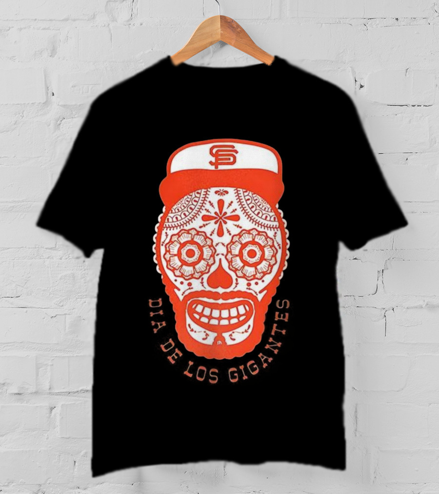 Dia De Los Gigantes San Francisco Skull Cap MLB Celebration T-Shirt