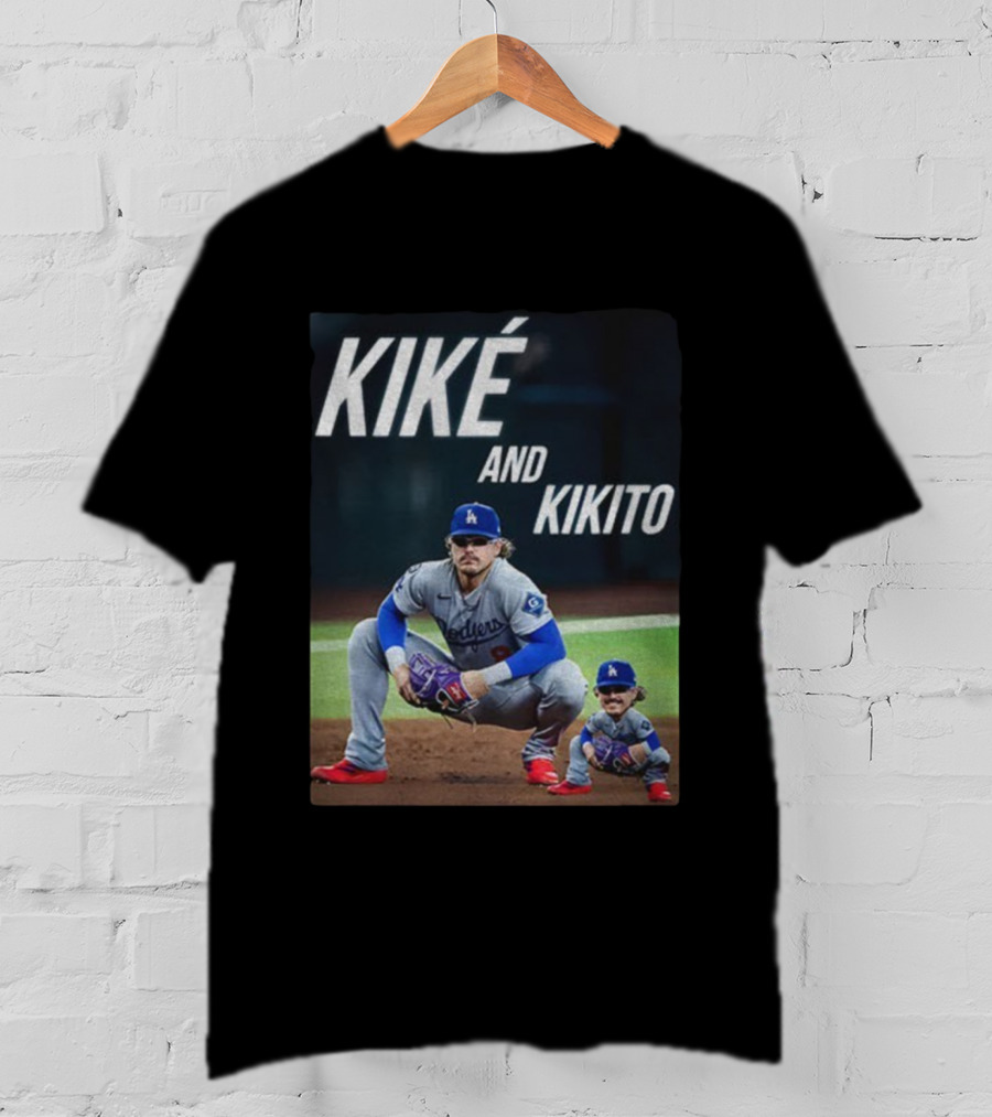 Dodgers Kiké And Kikito Photo T-Shirt