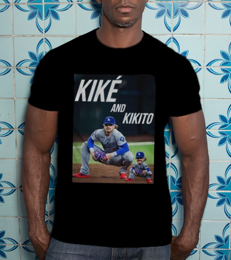Dodgers Kiké And Kikito Photo T-Shirt