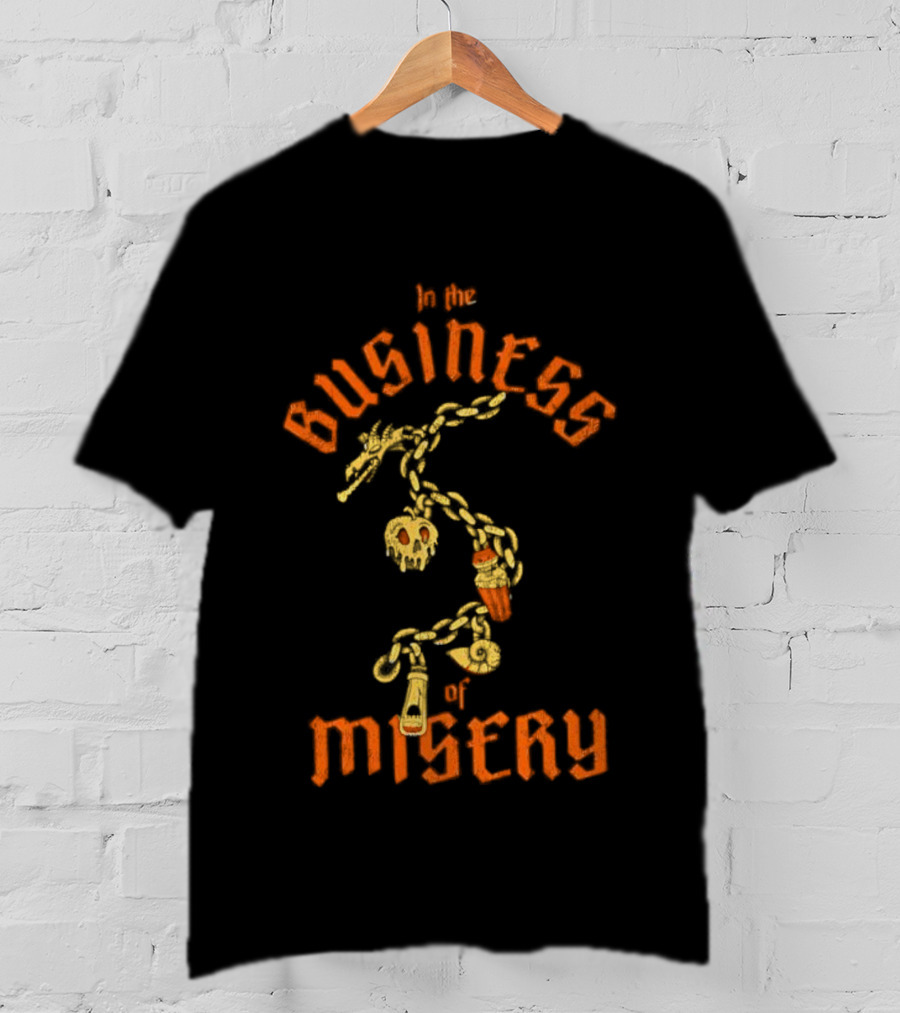 In The Business Of Misery Chain With Charms T-Shirt