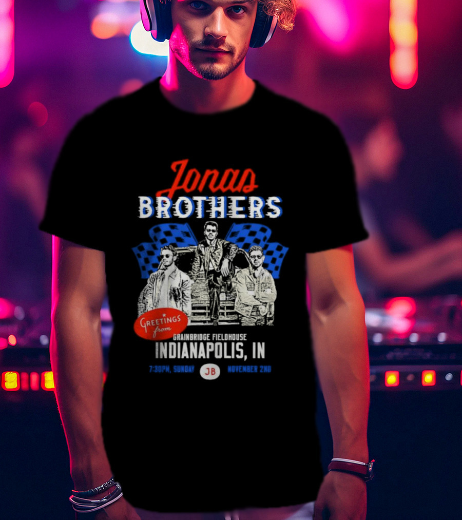 Greetings From Jonas Brothers Indianapolis IN Sunday JB Your Hometown T-Shirt