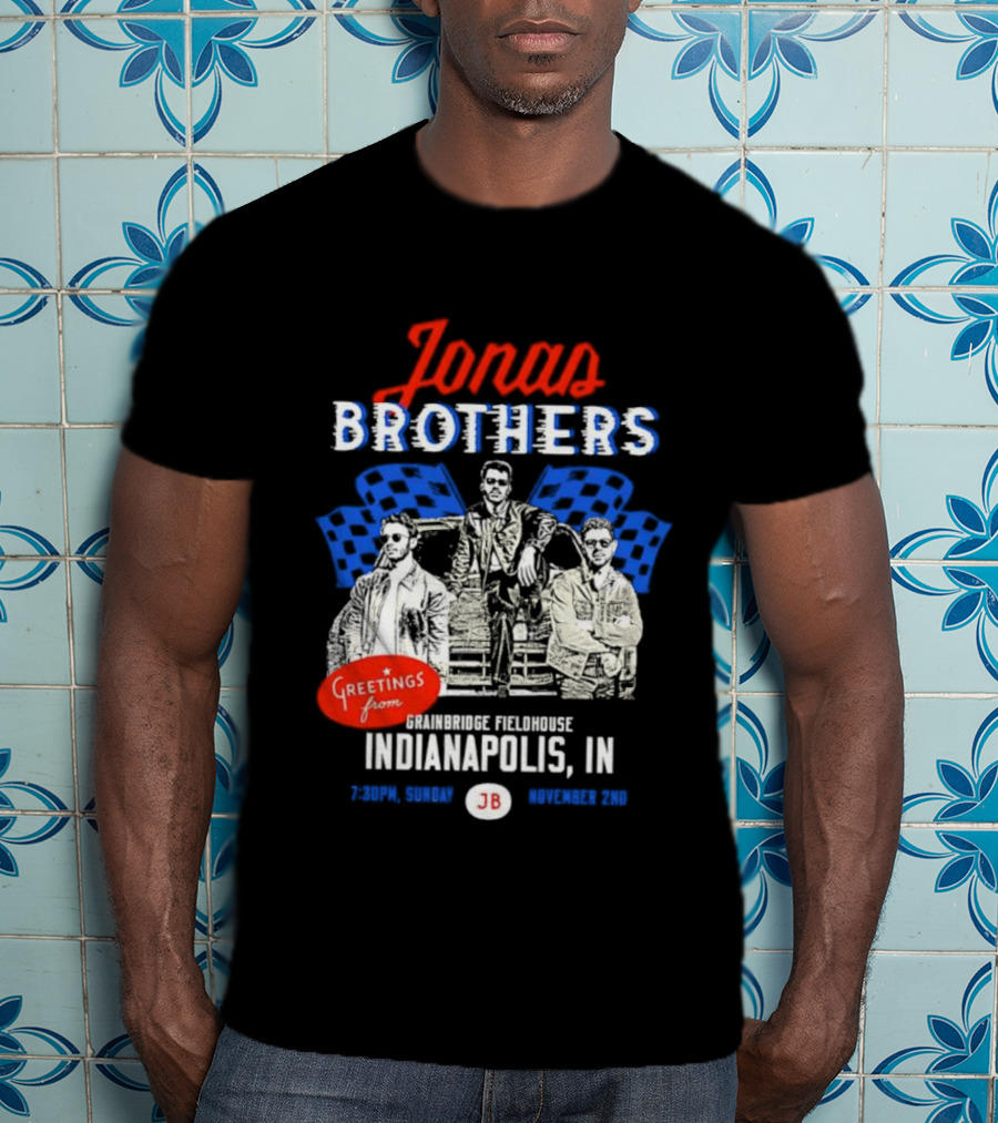 Greetings From Jonas Brothers Indianapolis IN Sunday JB Your Hometown T-Shirt