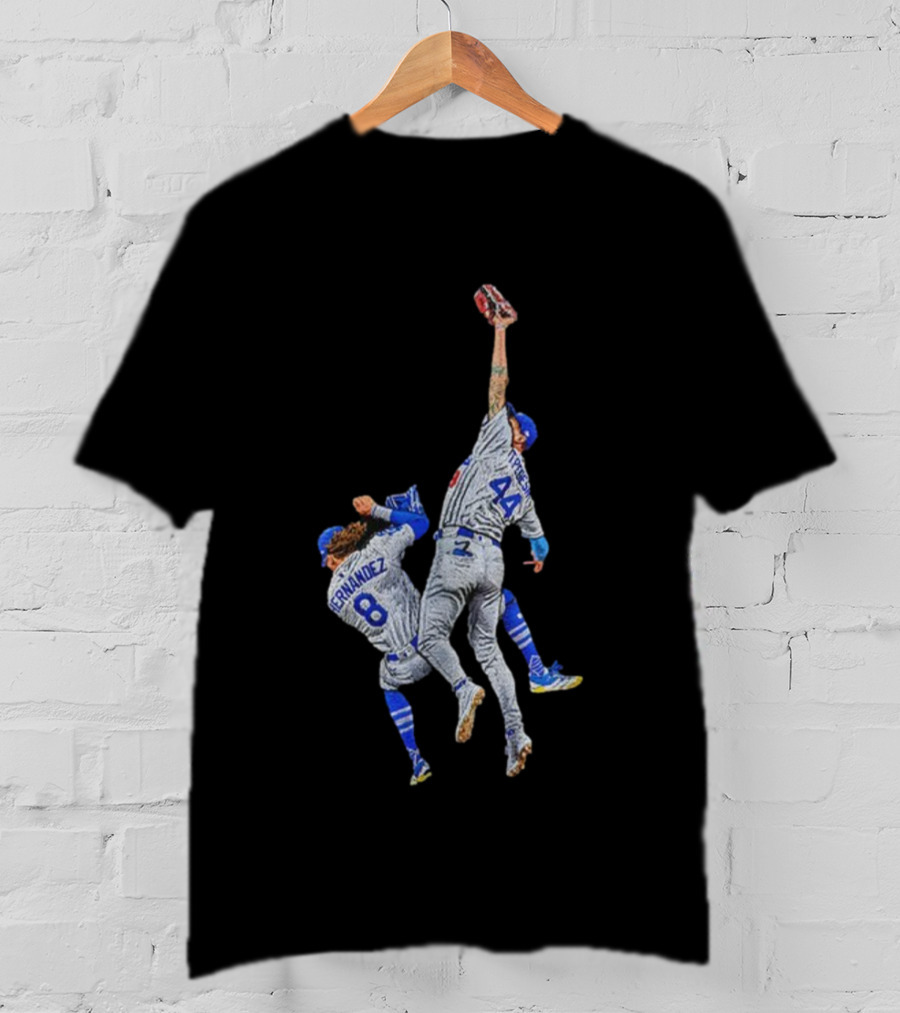 Kike Hernandez Vs Andy Pages The Catch Dodgers 2025 World Series Champions T-Shirt