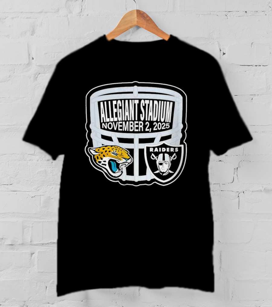 Las Vegas Raiders Vs Jacksonville Jaguars Allegiant Stadium November 2 2025 T-Shirt