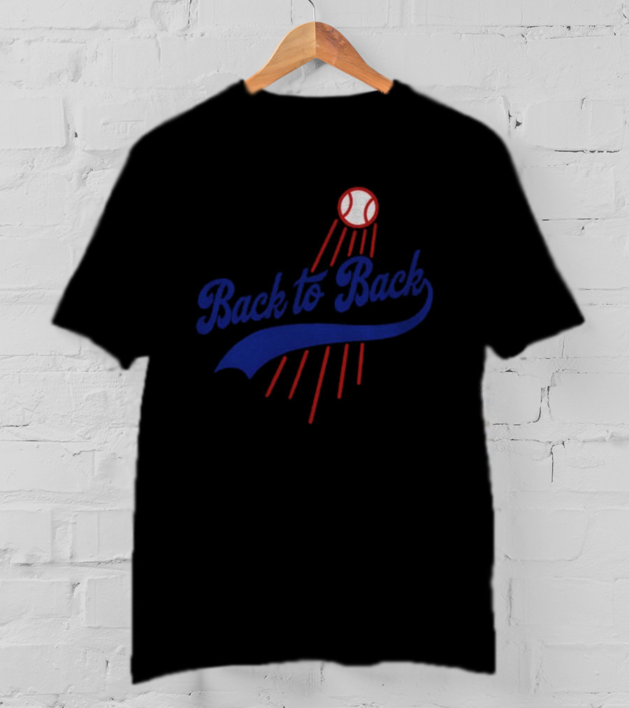 Los Angeles Dodgers Back To Back World Series Champions 2025 MLB Baseball T-Shirt